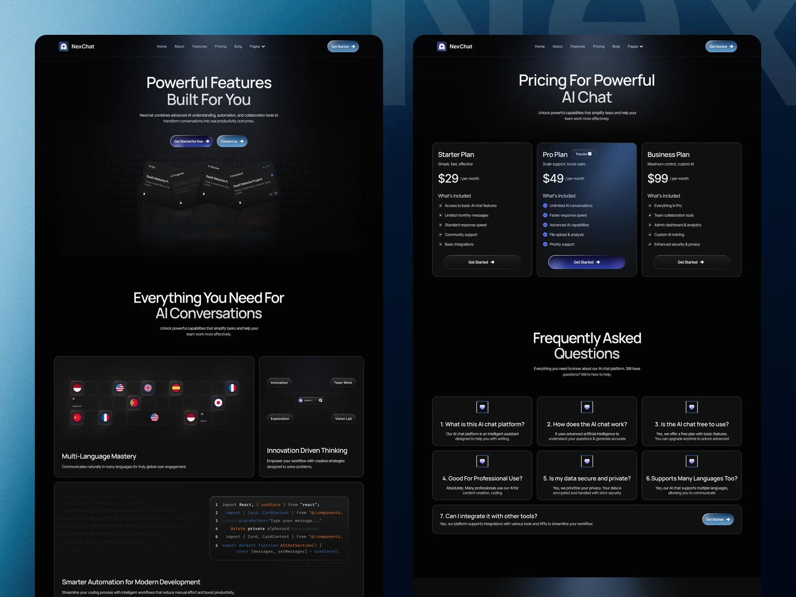 NexChat - AI Conversation Platform image 2